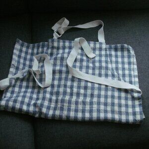 Hearth & Hand Magnolia Blue & White Gingham Plaid Woven Kids Cooking Apron